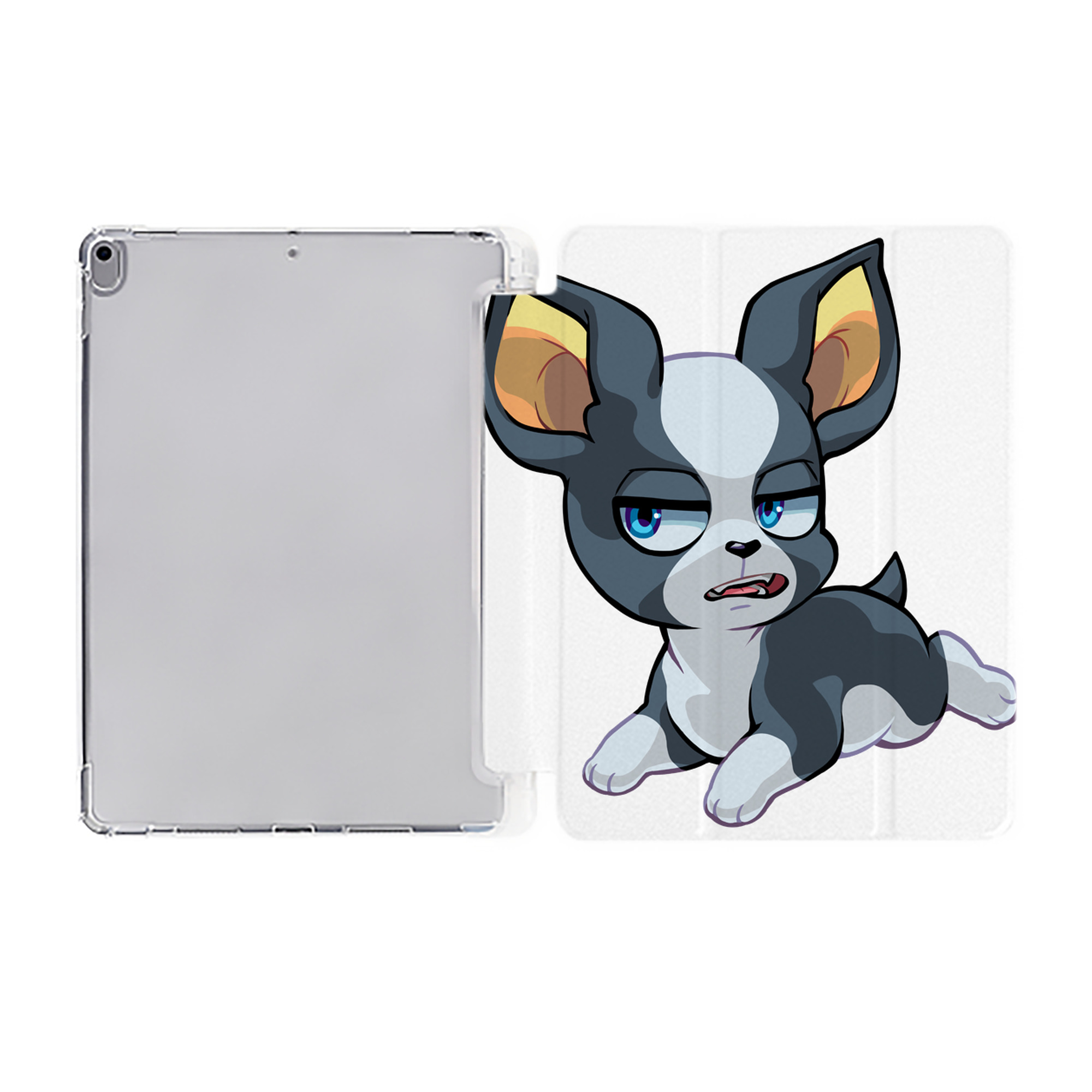 （画像用） ジョジョの奇妙な冒険 イギー JoJo's Bizarre Adventure Iggy IPad ケース ペン収納付き 三つ折りスタンド PUレザー×シリコン 対応機種9.5/10.5/10.9インチ